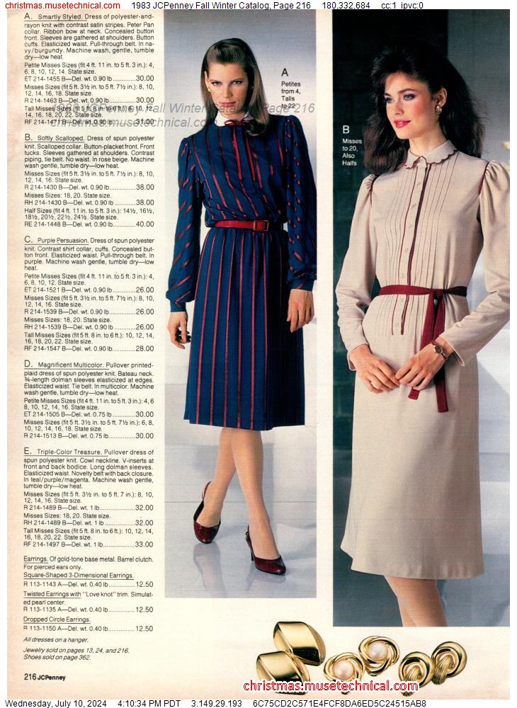 1983 JCPenney Fall Winter Catalog, Page 216