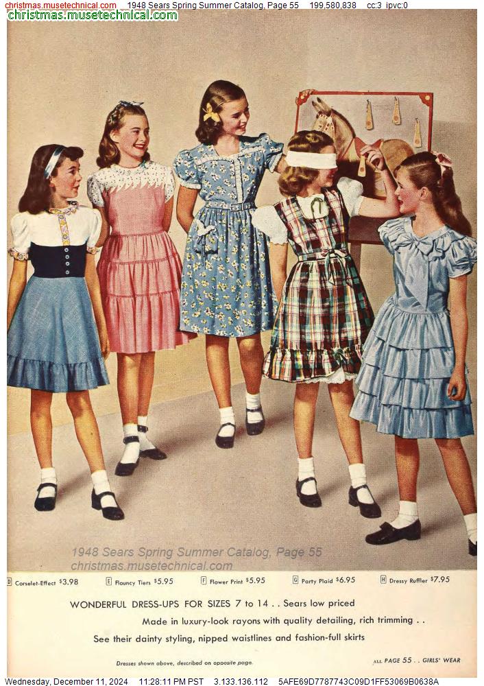 1948 Sears Spring Summer Catalog, Page 55