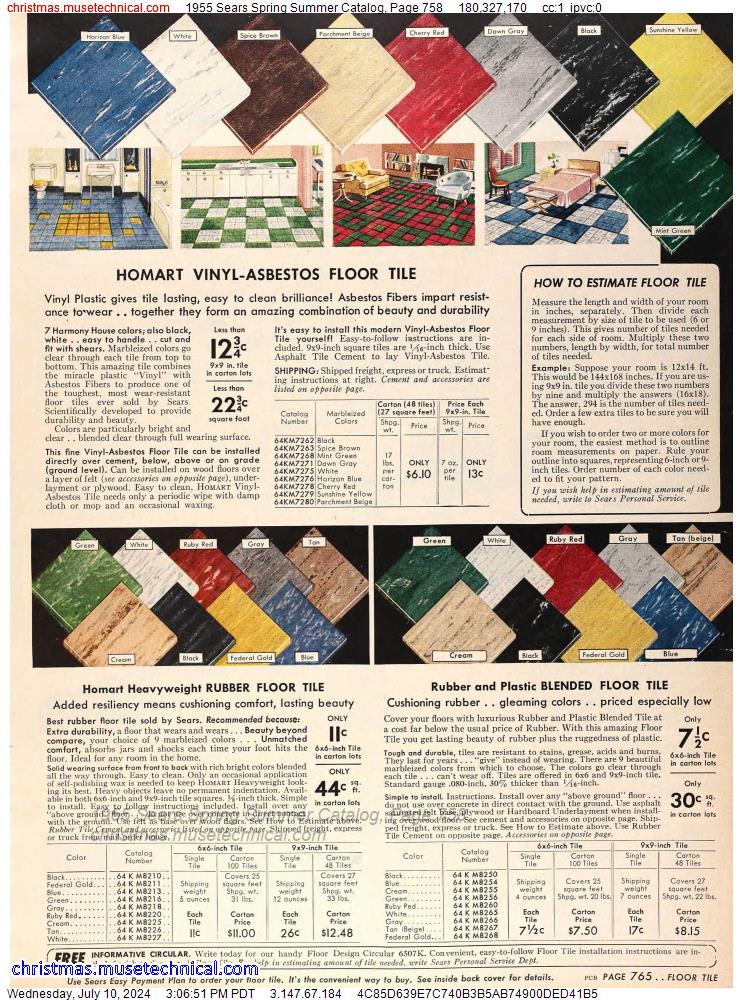 1955 Sears Spring Summer Catalog, Page 758