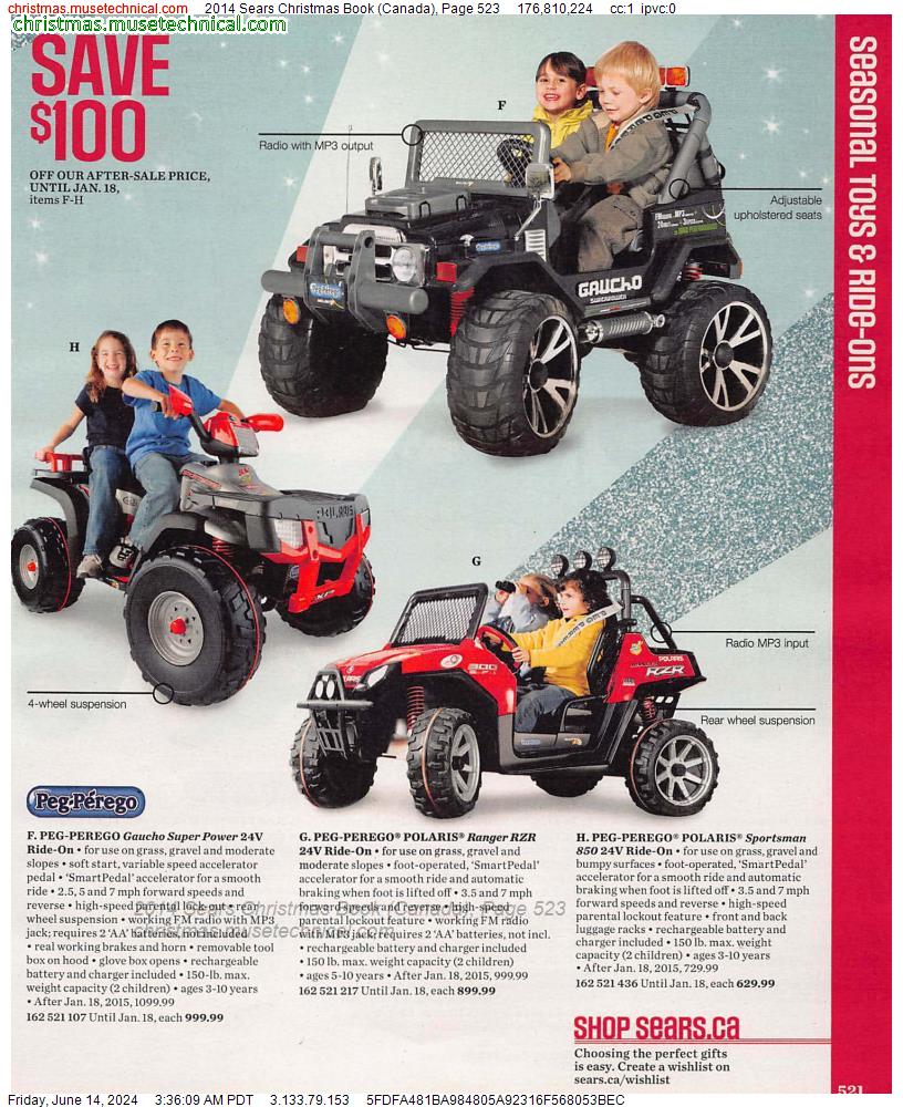 2014 Sears Christmas Book (Canada), Page 523