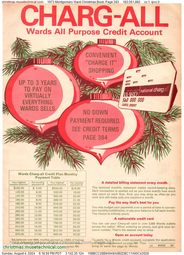 1973 Montgomery Ward Christmas Book, Page 383