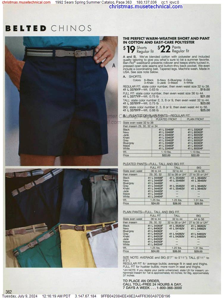 1992 Sears Spring Summer Catalog, Page 363