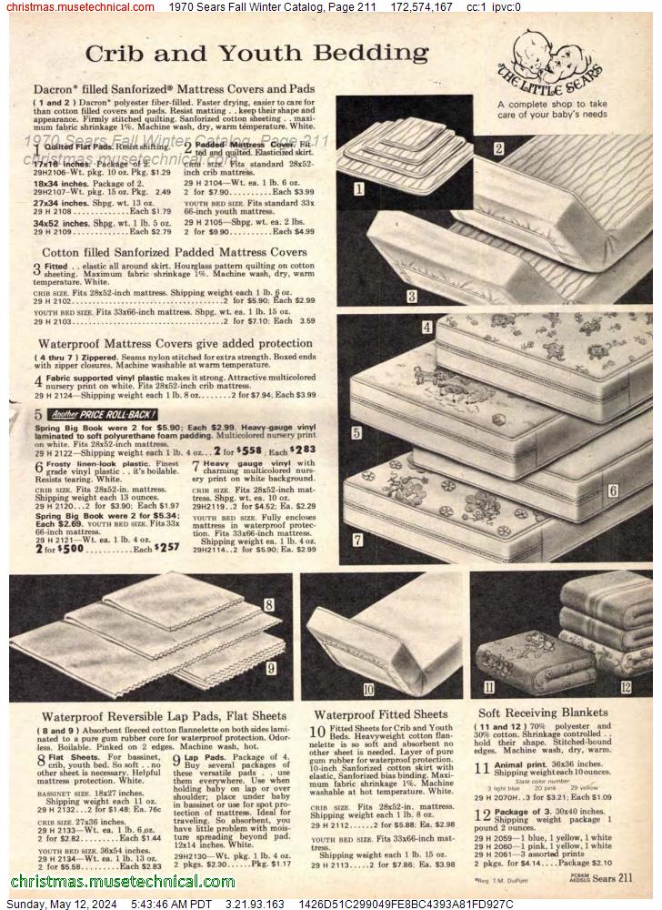 1970 Sears Fall Winter Catalog, Page 211