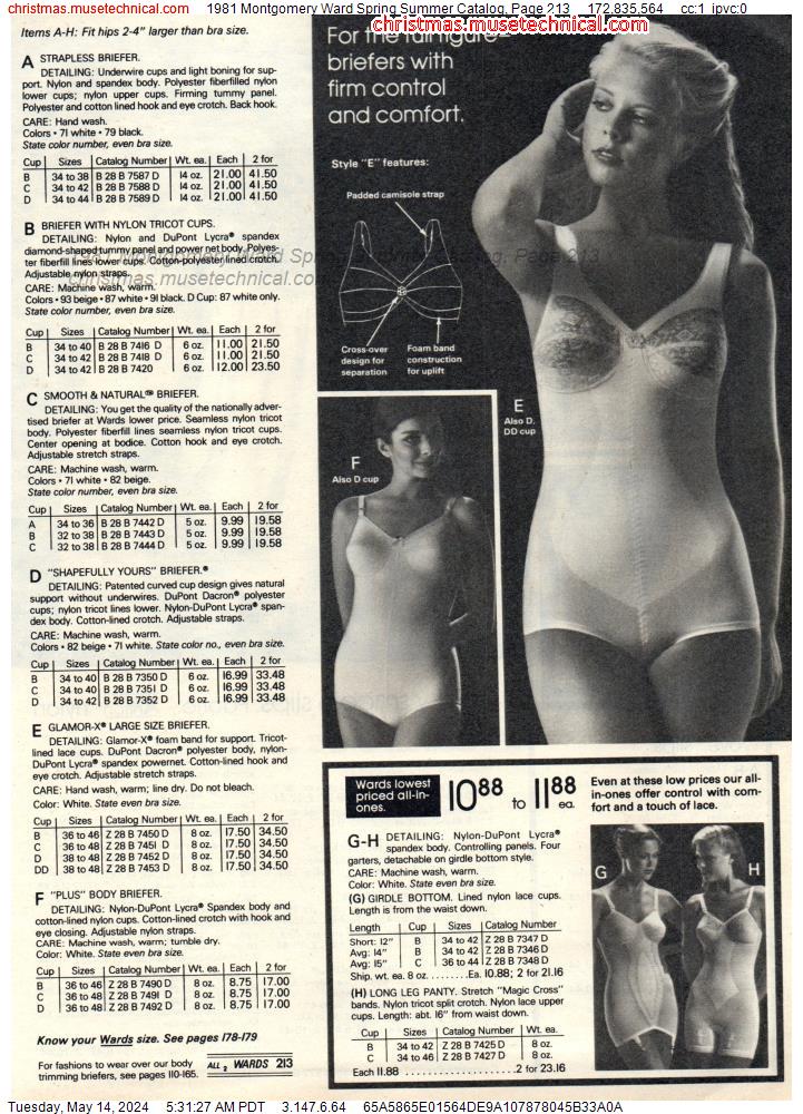 1981 Montgomery Ward Spring Summer Catalog, Page 213