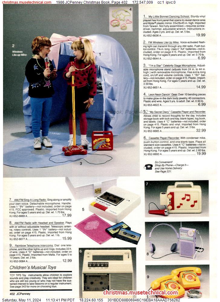 1986 JCPenney Christmas Book, Page 402