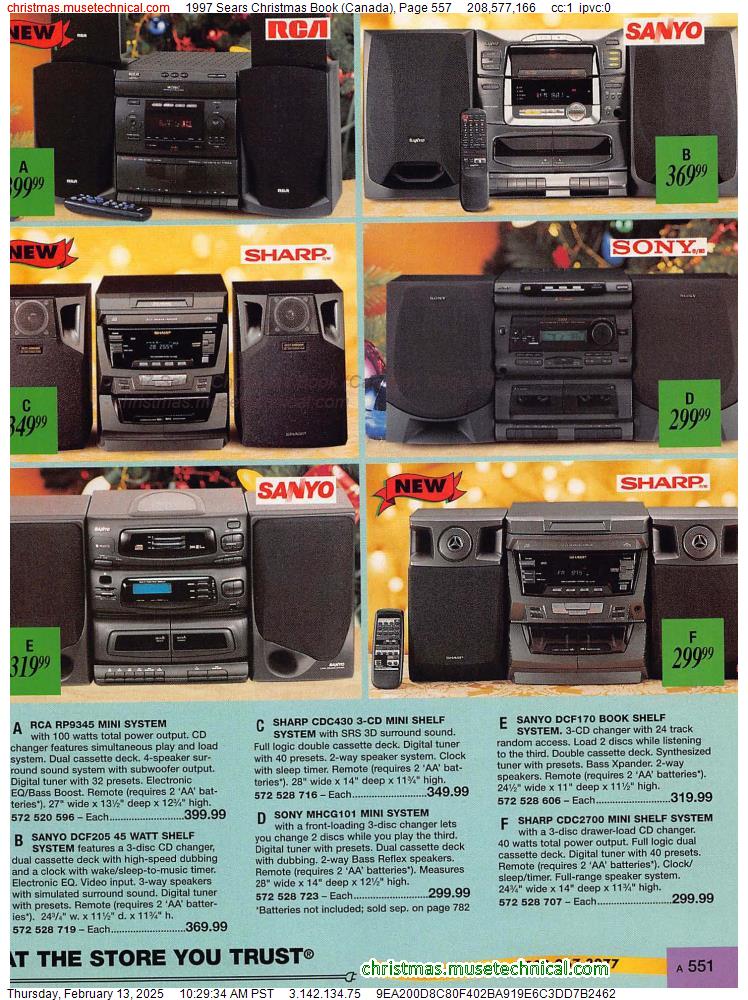 1997 Sears Christmas Book (Canada), Page 557