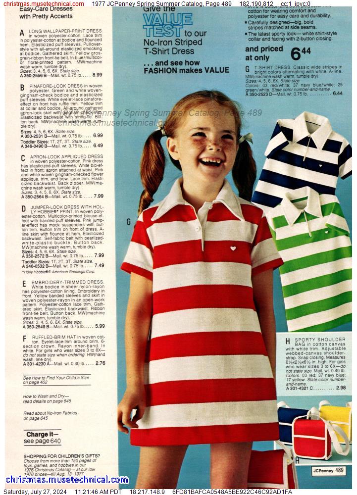 1977 JCPenney Spring Summer Catalog, Page 489