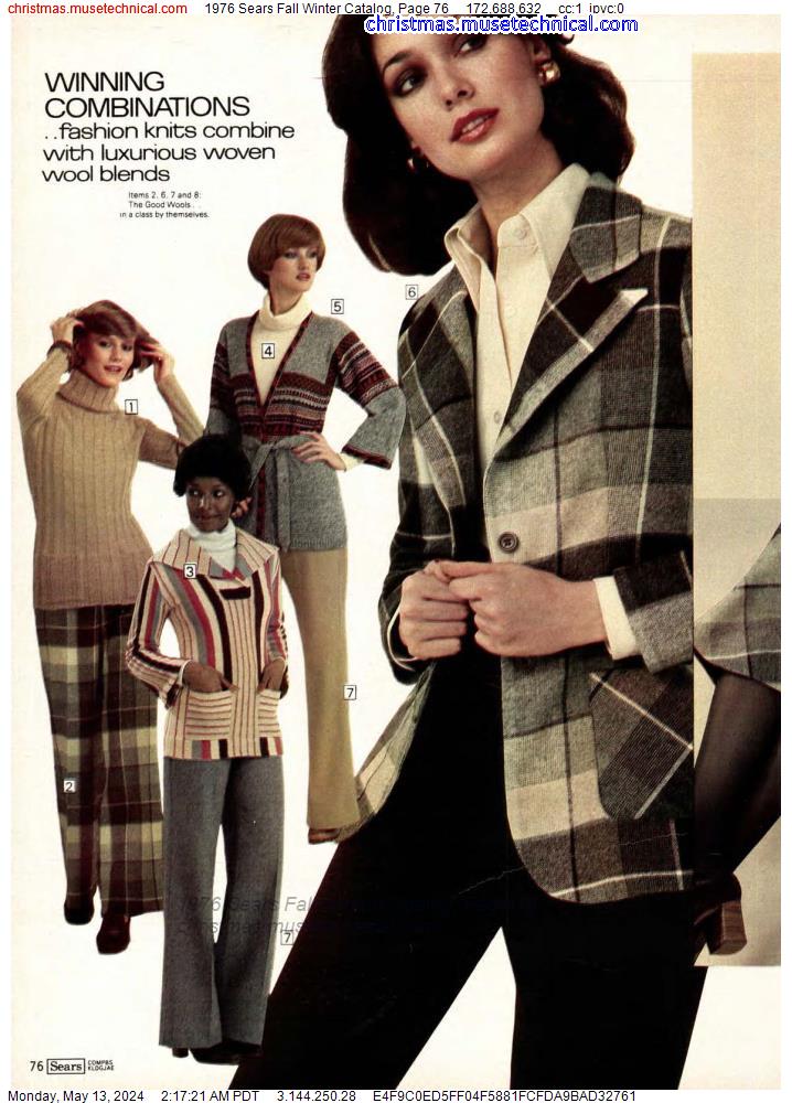 1976 Sears Fall Winter Catalog, Page 76