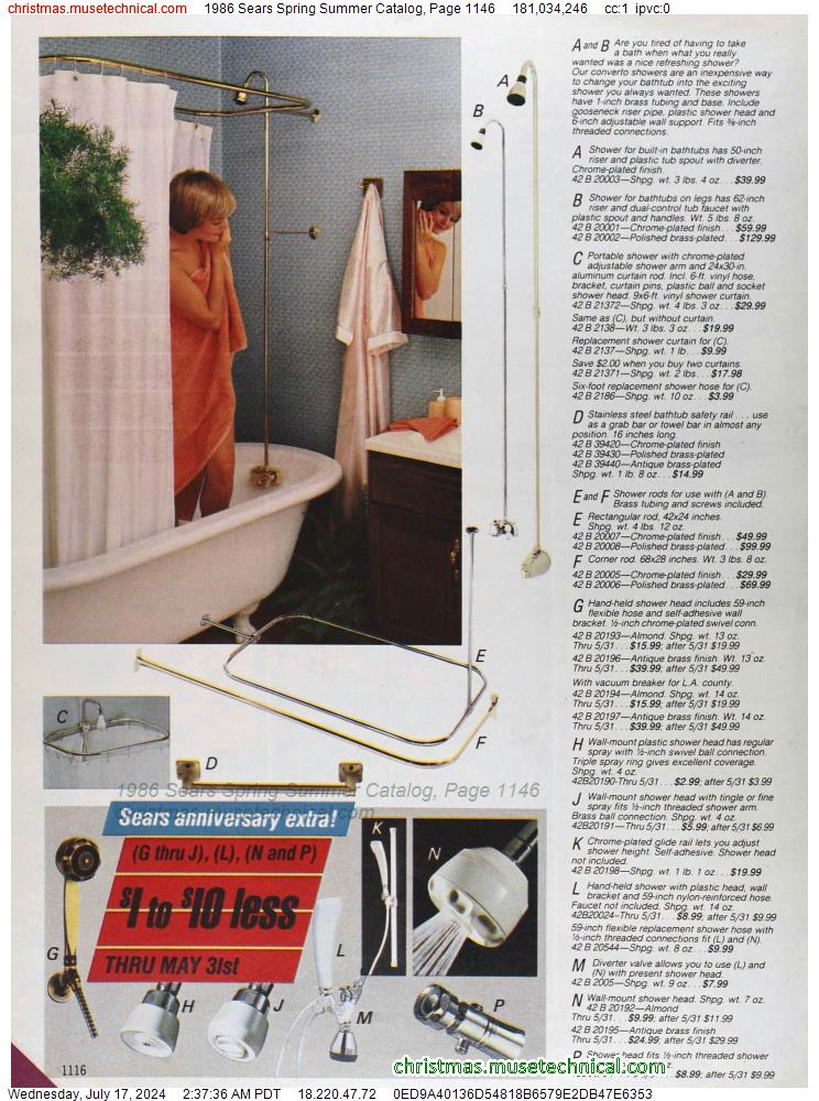 1986 Sears Spring Summer Catalog, Page 1146