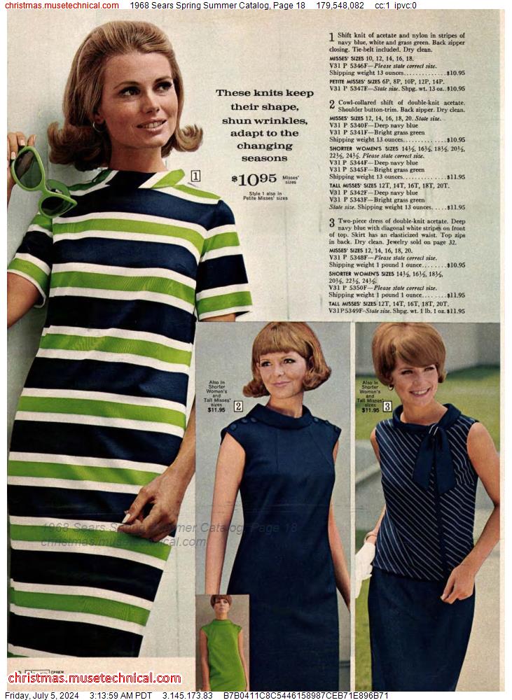 1968 Sears Spring Summer Catalog, Page 18