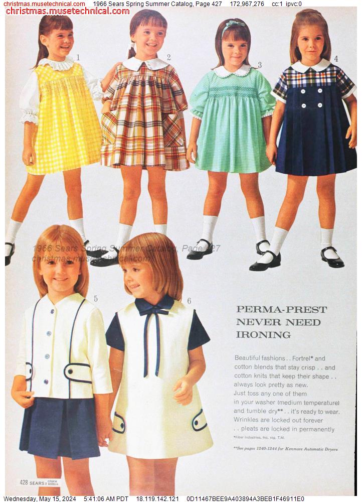 1966 Sears Spring Summer Catalog, Page 427