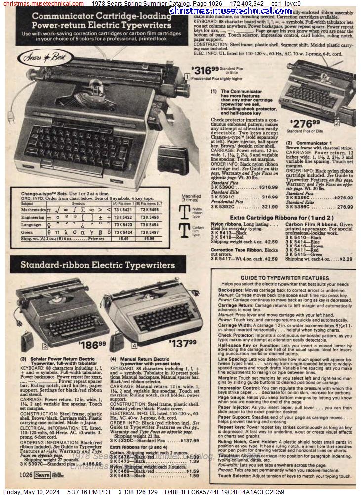 1978 Sears Spring Summer Catalog, Page 1026