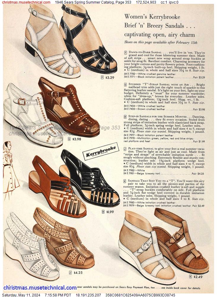 1946 Sears Spring Summer Catalog, Page 353