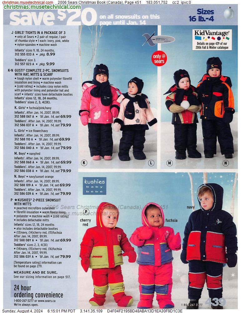 2006 Sears Christmas Book (Canada), Page 451