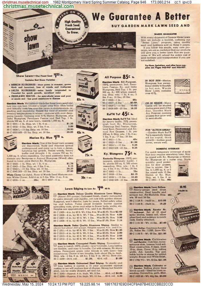 1962 Montgomery Ward Spring Summer Catalog, Page 946