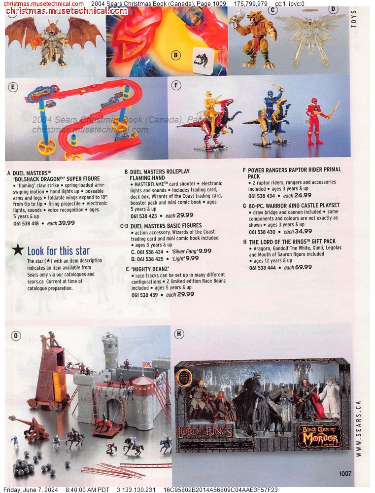 2004 Sears Christmas Book (Canada), Page 1009