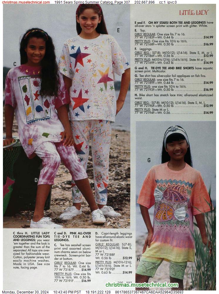 1991 Sears Spring Summer Catalog, Page 307