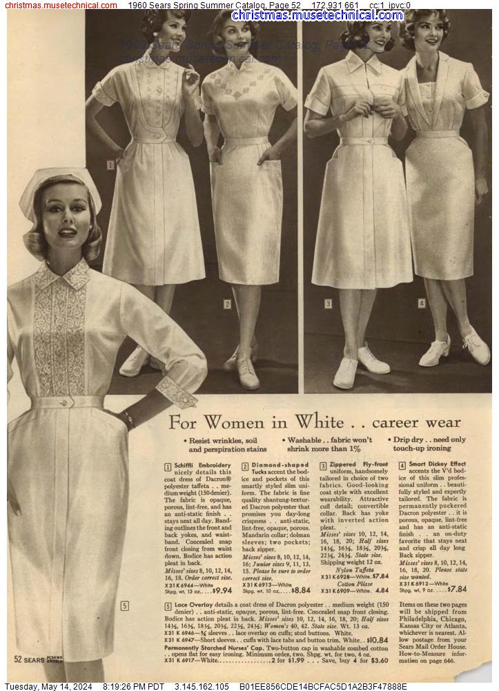 1960 Sears Spring Summer Catalog, Page 52