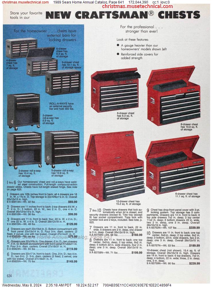 1989 Sears Home Annual Catalog, Page 641