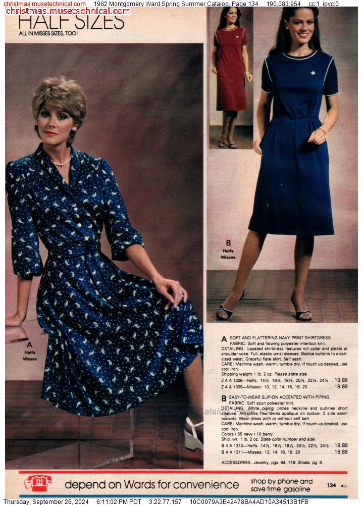 1982 Montgomery Ward Spring Summer Catalog, Page 134