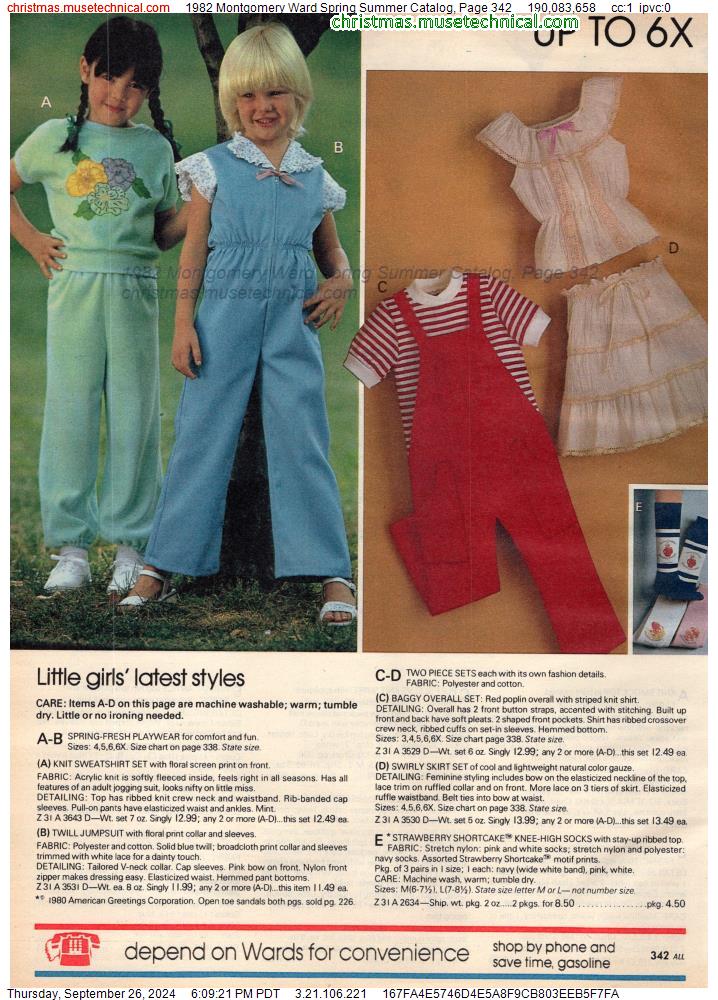 1982 Montgomery Ward Spring Summer Catalog, Page 342