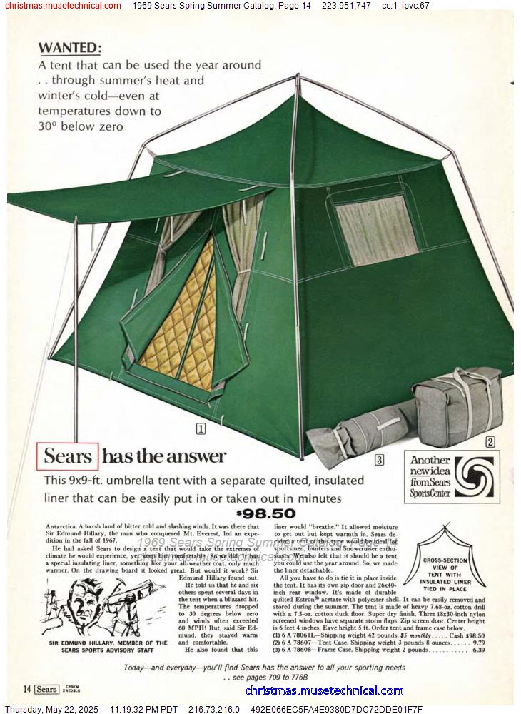 1969 Sears Spring Summer Catalog, Page 14