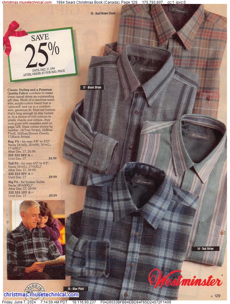 1994 Sears Christmas Book (Canada), Page 129