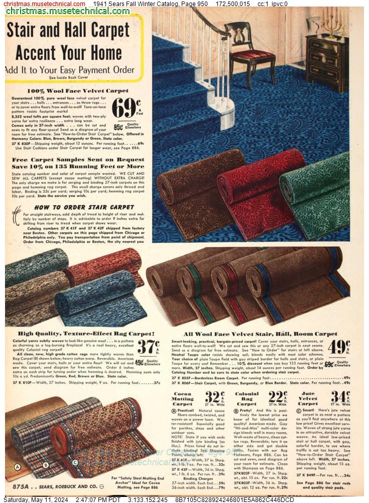 1941 Sears Fall Winter Catalog, Page 950