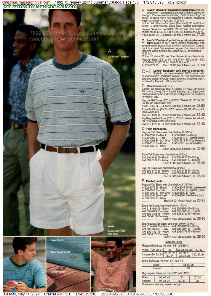1992 JCPenney Spring Summer Catalog, Page 430