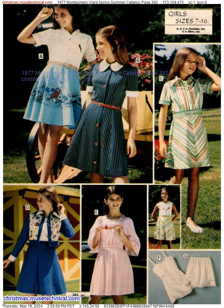 1977 Montgomery Ward Spring Summer Catalog, Page 392