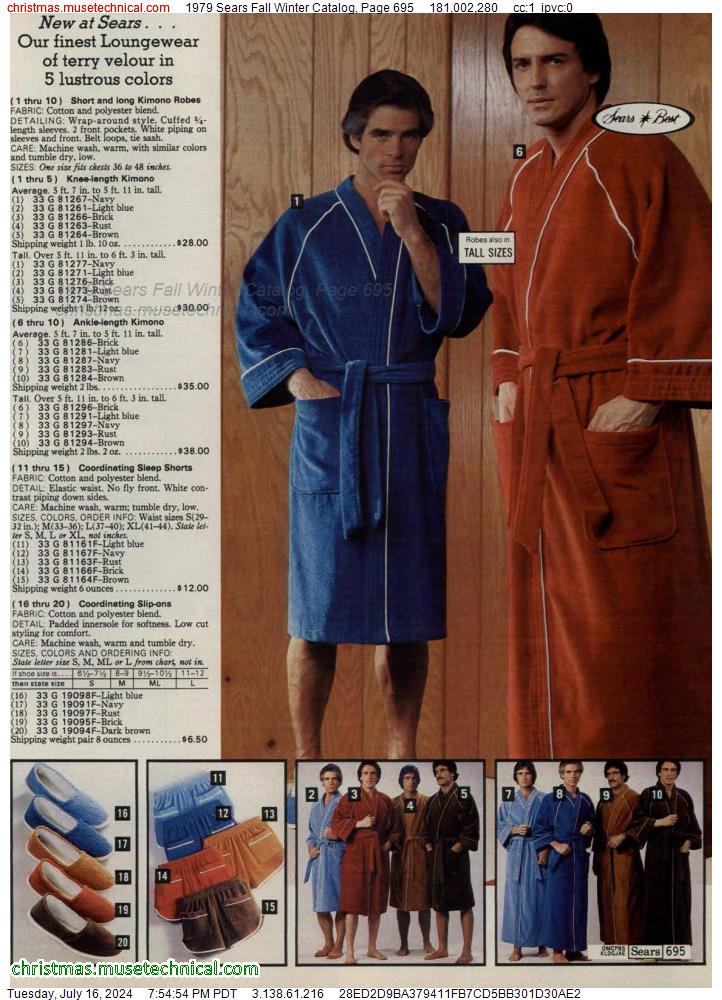 1979 Sears Fall Winter Catalog, Page 695
