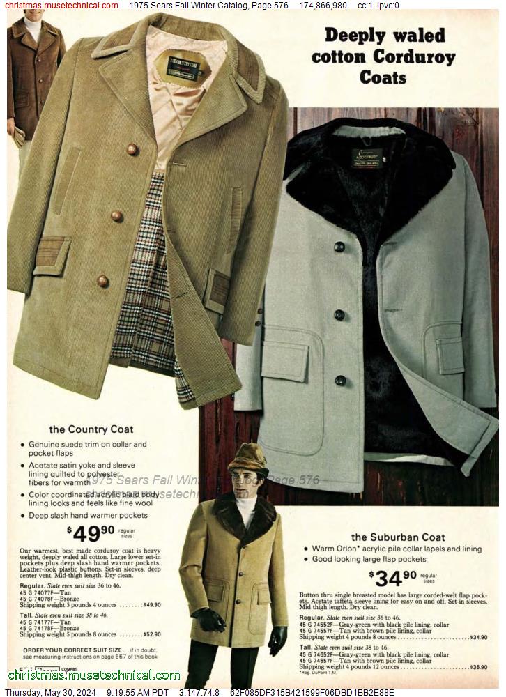 1975 Sears Fall Winter Catalog, Page 576