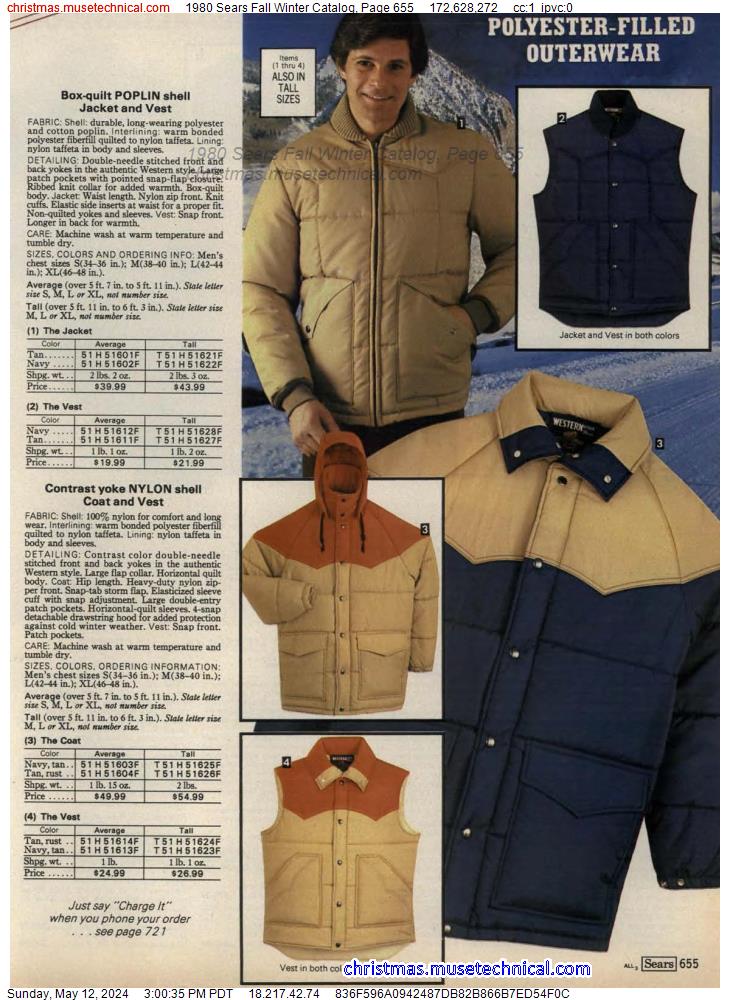 1980 Sears Fall Winter Catalog, Page 655