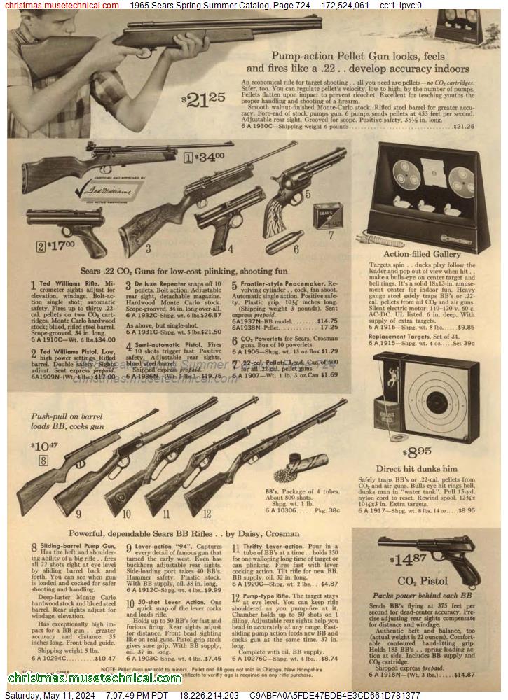 1965 Sears Spring Summer Catalog, Page 724