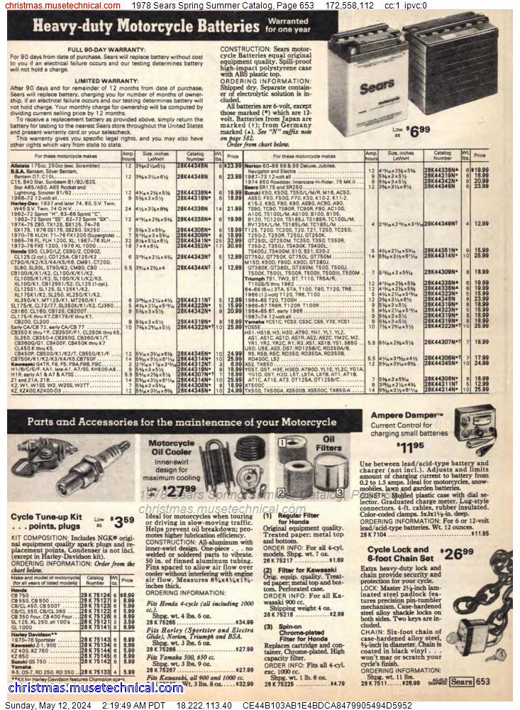 1978 Sears Spring Summer Catalog, Page 653