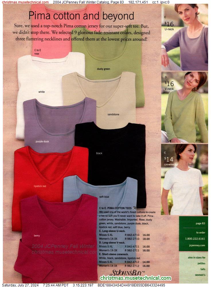 2004 JCPenney Fall Winter Catalog, Page 83