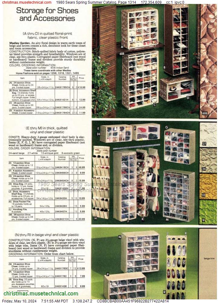 1980 Sears Spring Summer Catalog, Page 1314