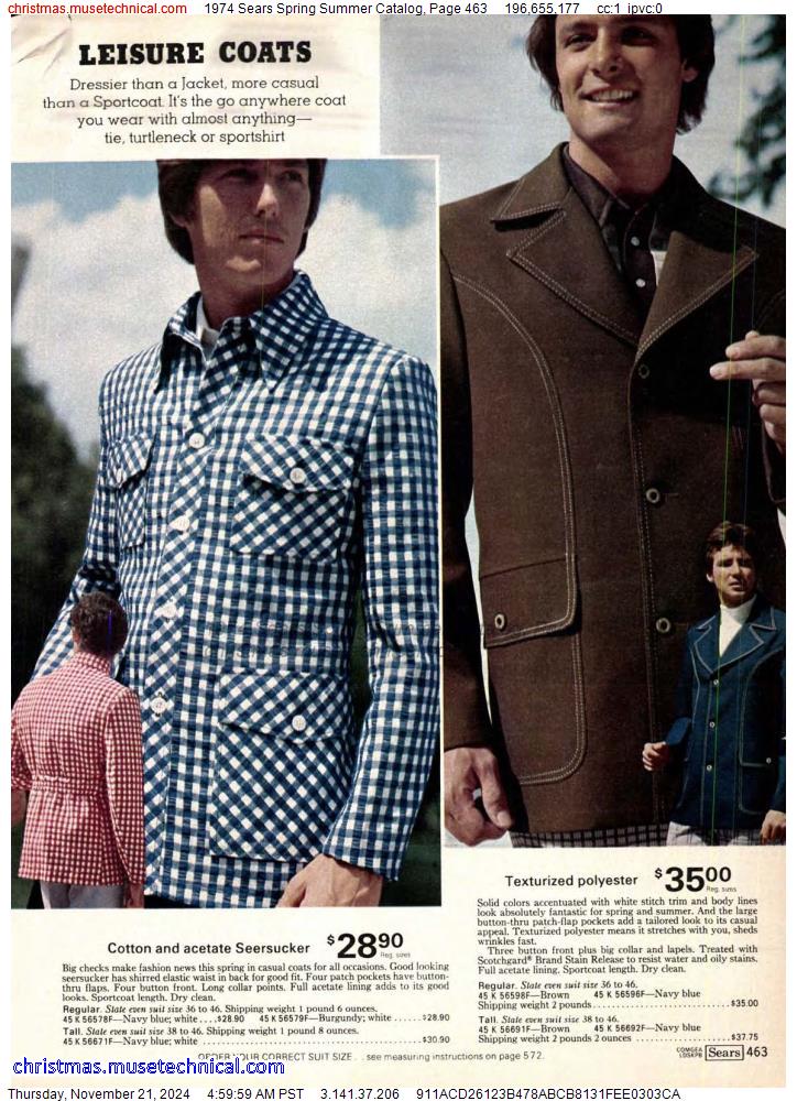 1974 Sears Spring Summer Catalog, Page 463