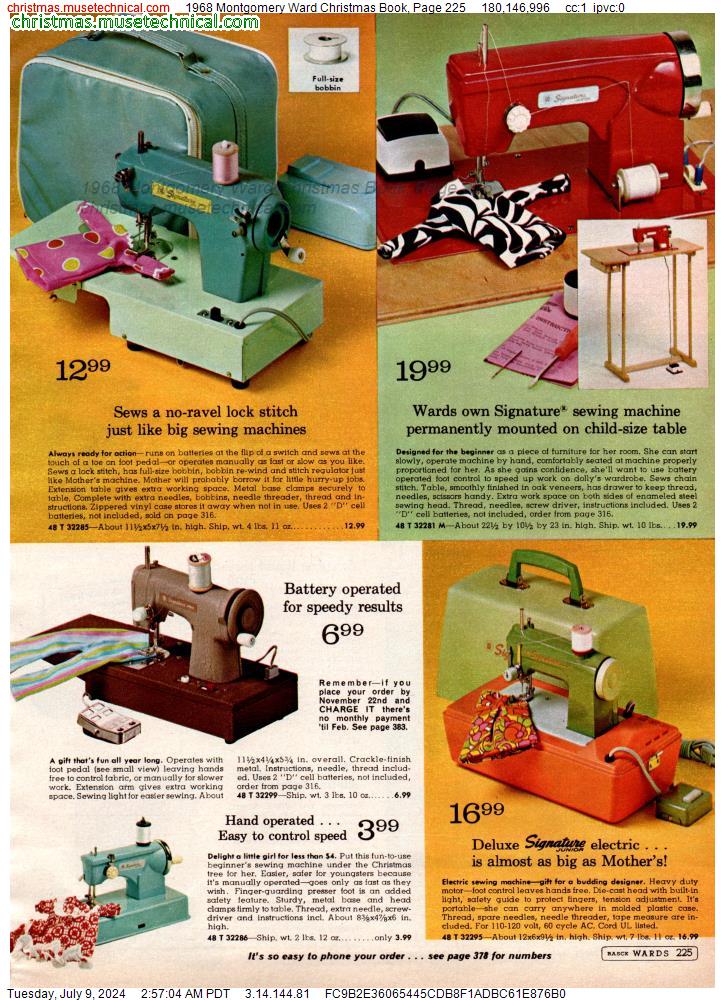 1968 Montgomery Ward Christmas Book, Page 225