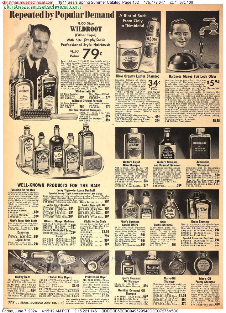 1941 Sears Spring Summer Catalog, Page 402