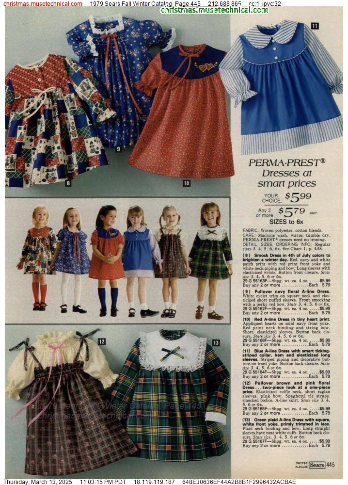 1979 Sears Fall Winter Catalog, Page 445