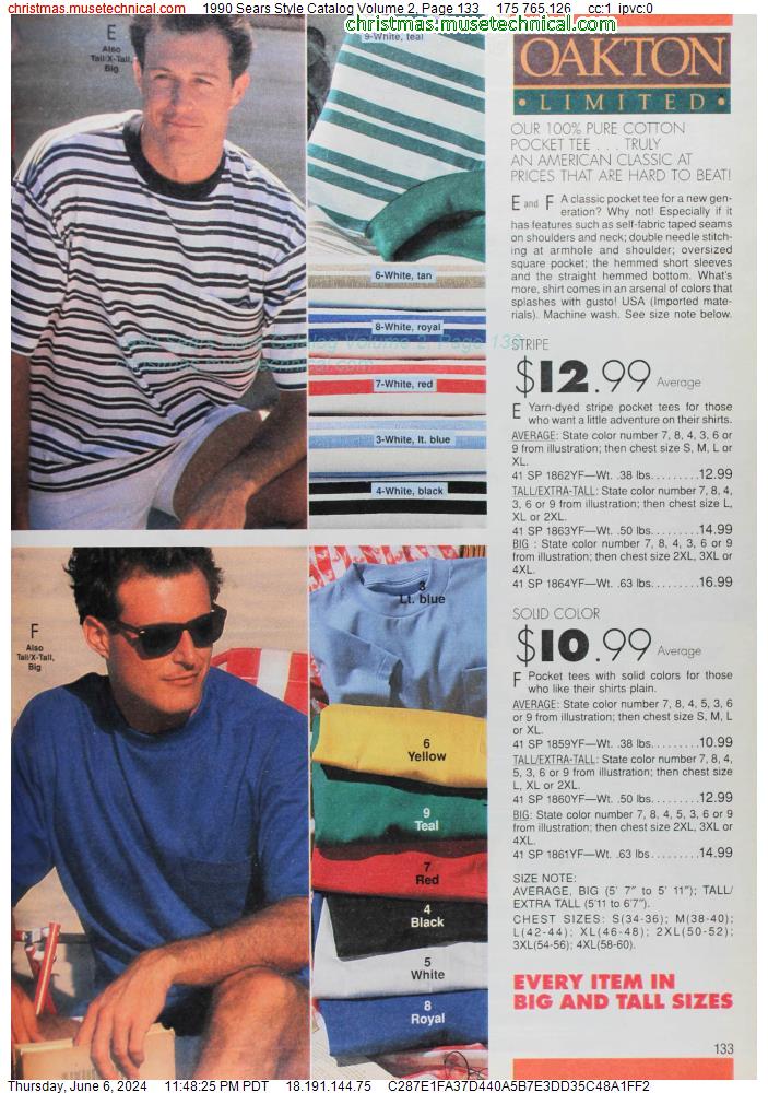 1990 Sears Style Catalog Volume 2, Page 133 - Catalogs & Wishbooks