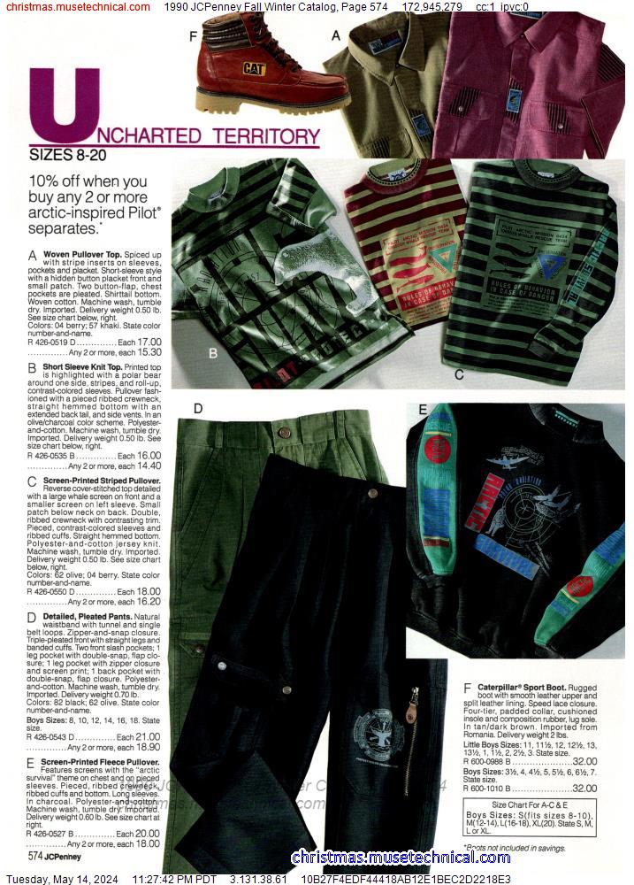 1990 JCPenney Fall Winter Catalog, Page 574
