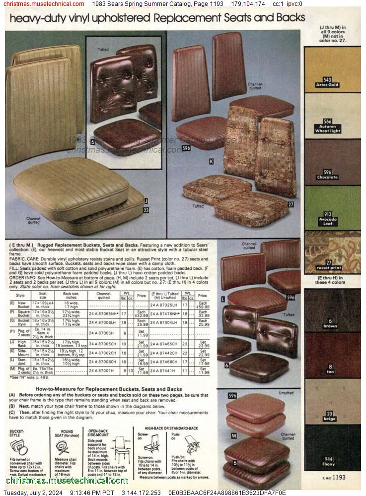 1983 Sears Spring Summer Catalog, Page 1193
