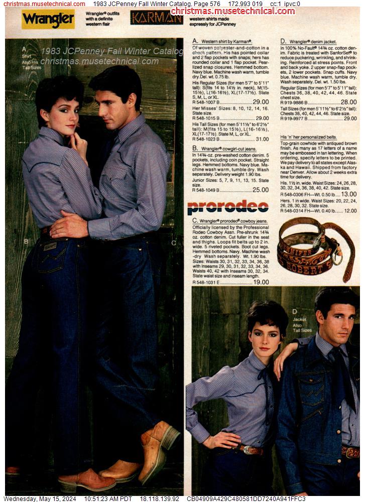 1983 JCPenney Fall Winter Catalog, Page 576