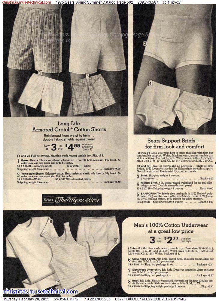 1975 Sears Spring Summer Catalog, Page 502