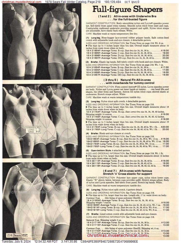 1978 Sears Fall Winter Catalog, Page 218