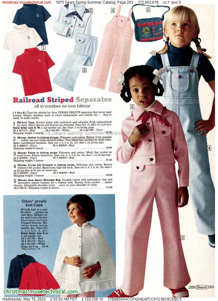 1975 Sears Spring Summer Catalog, Page 263