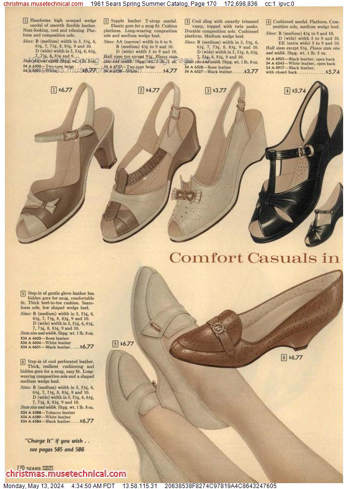 1961 Sears Spring Summer Catalog, Page 170