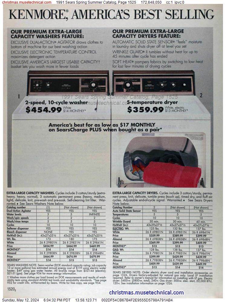 1991 Sears Spring Summer Catalog, Page 1525